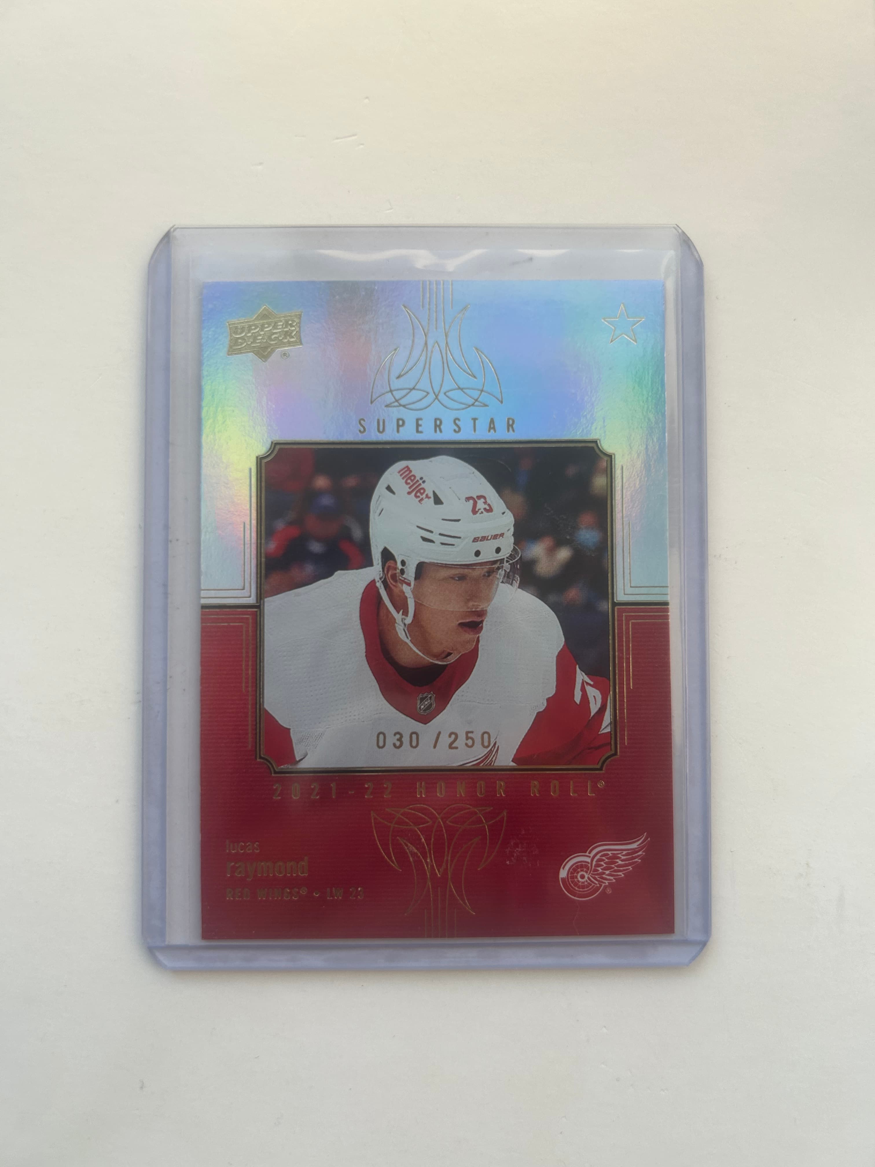 2021-22 Upper Deck Honor Roll Gold Rainbow /250 Lucas Raymond