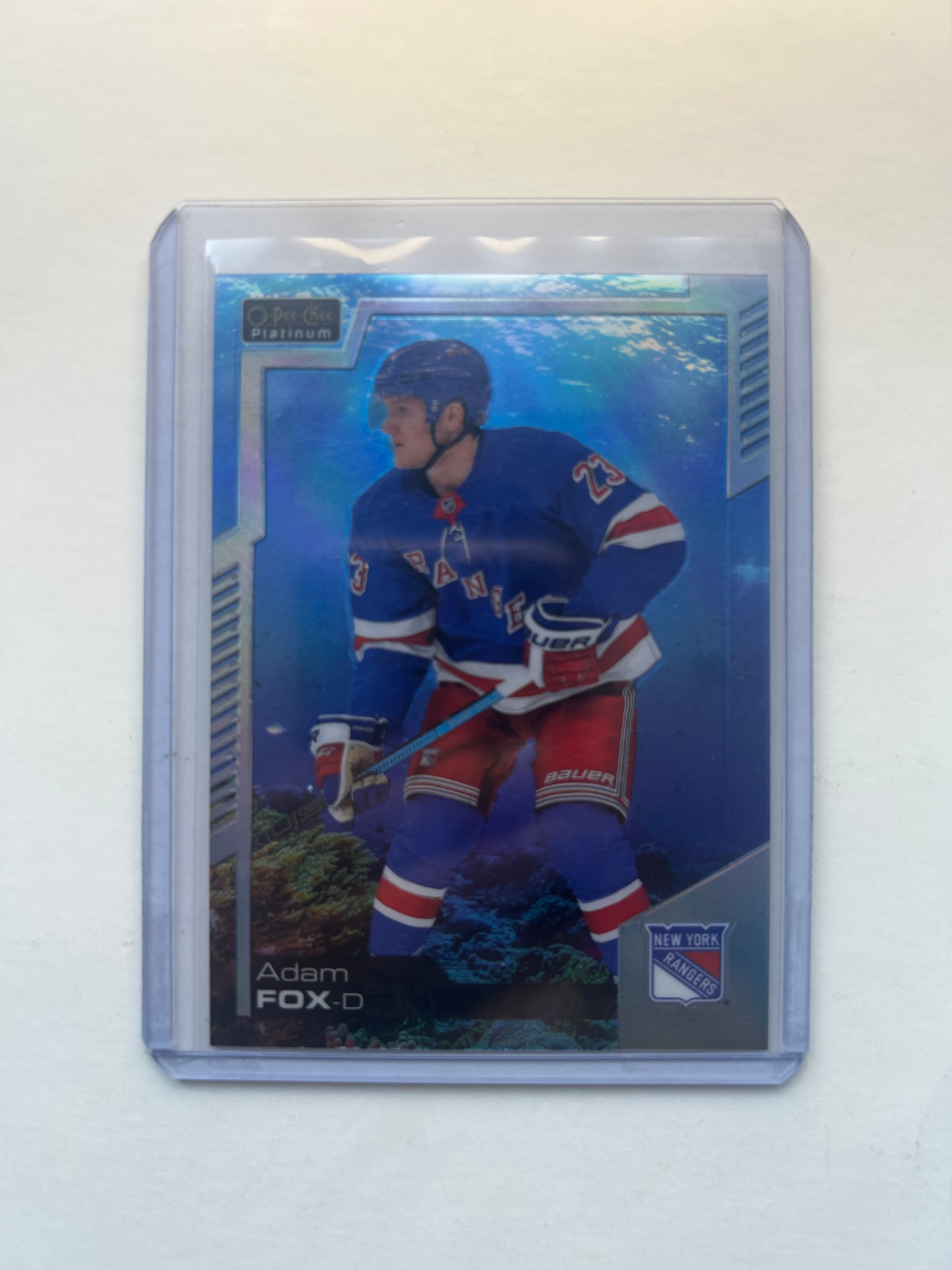 2020-21 O-Pee-Chee Platinum Aquamarine /499 Adam Fox #107