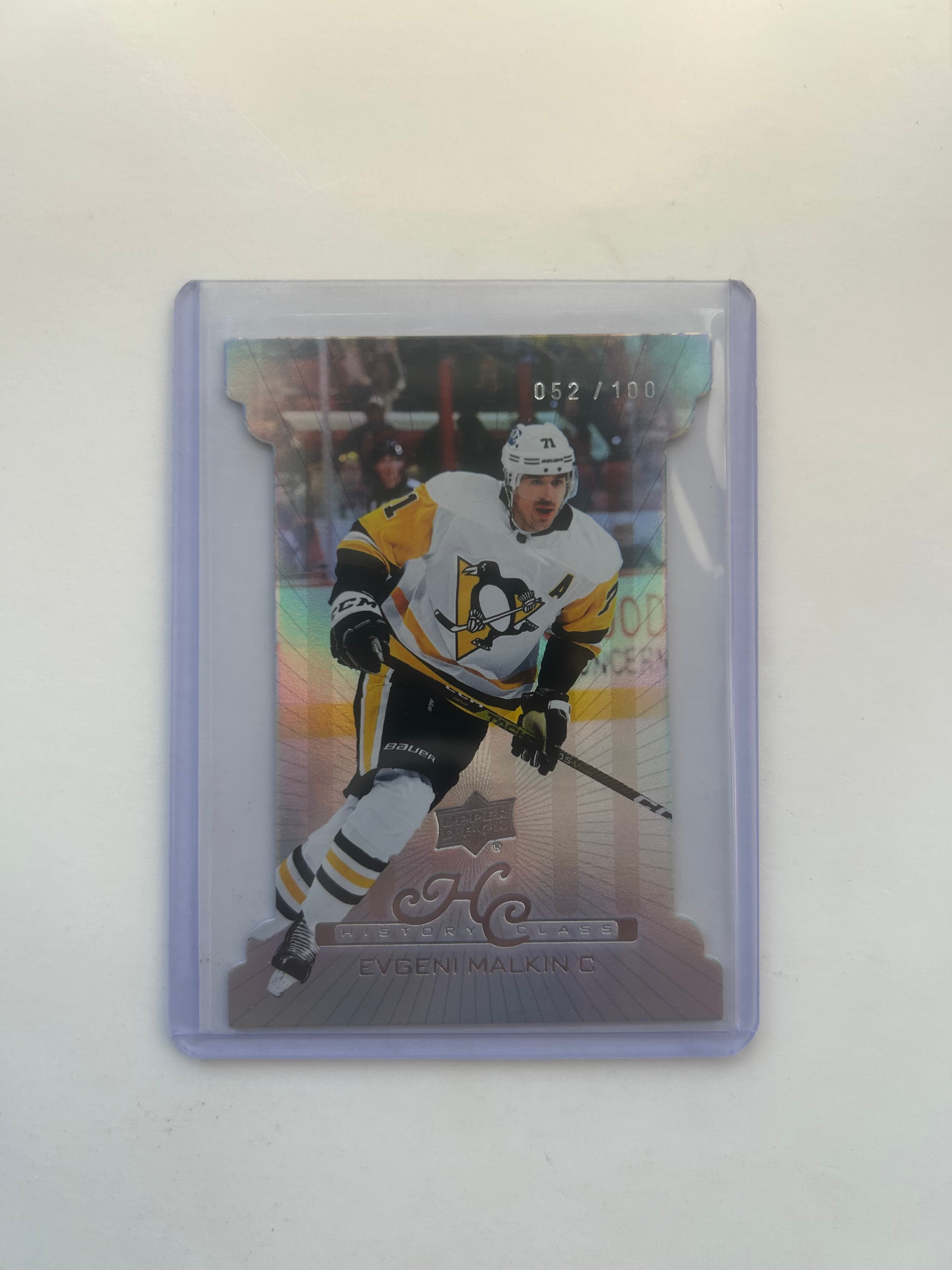 2022-23 UD #HC-40 Evgeni Malkin History Class Die Cut /100