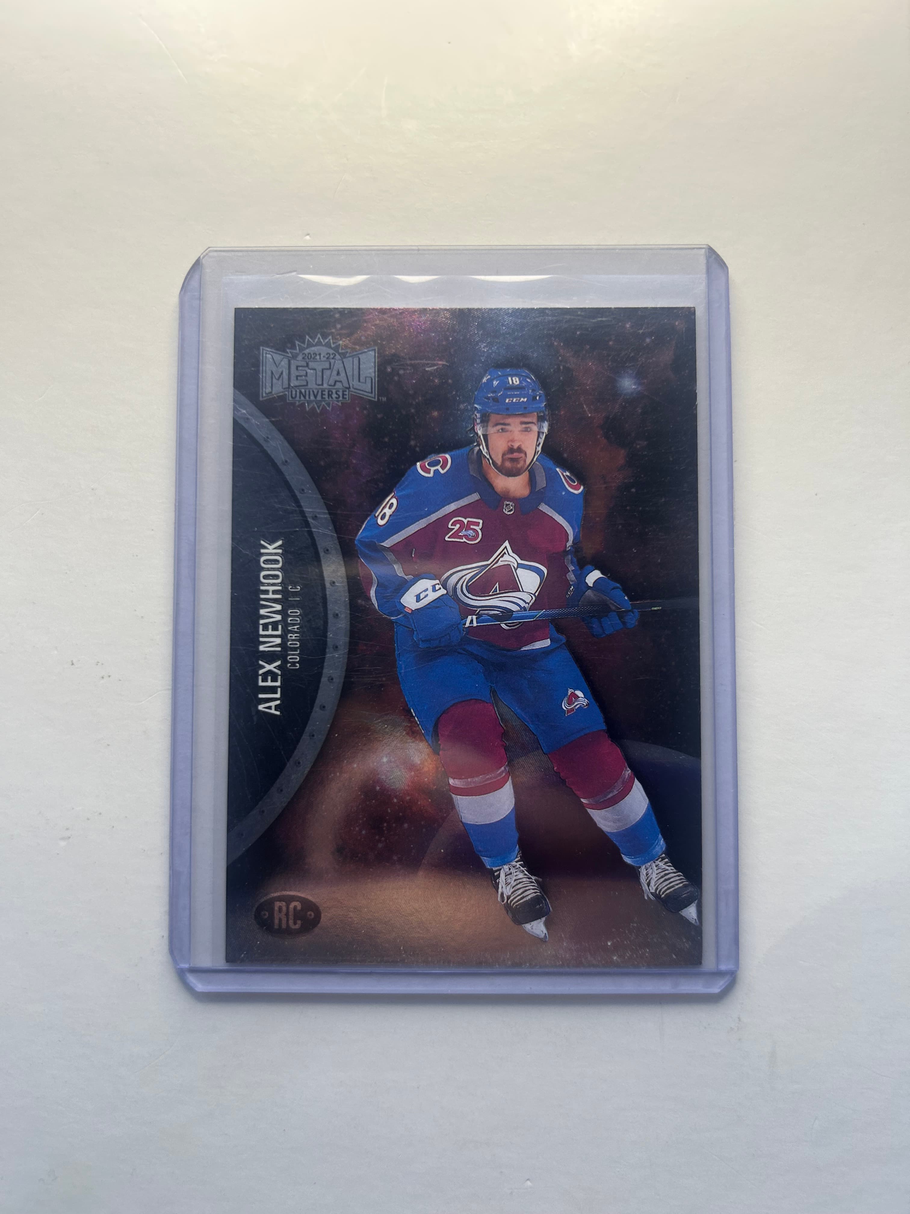 2021-22 SkyBox Metal Universe Alex Newhook Rookie Card #180