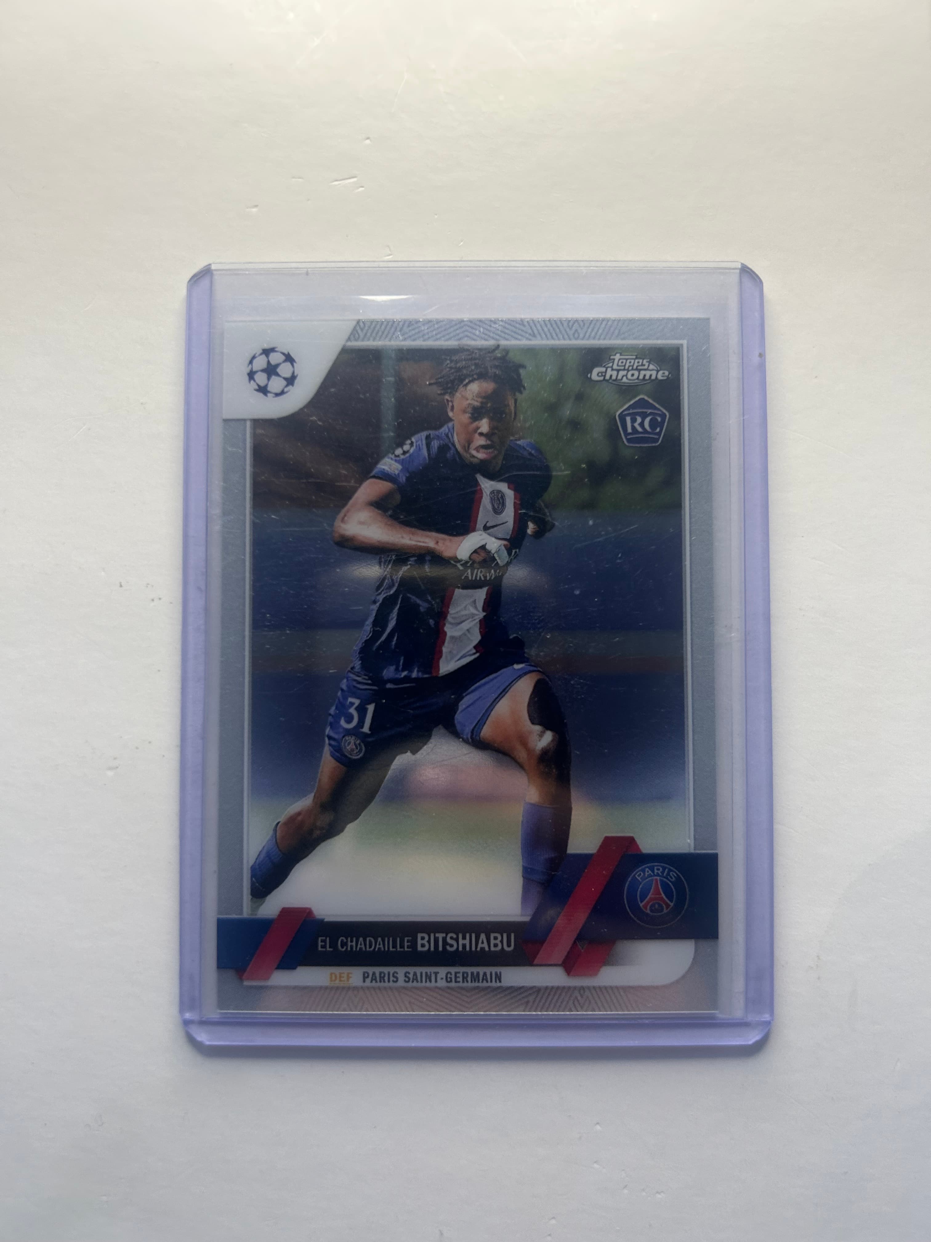 2022-23 Topps Chrome UEFA Club Competitions El Chadaille Bitshiabu Base #61