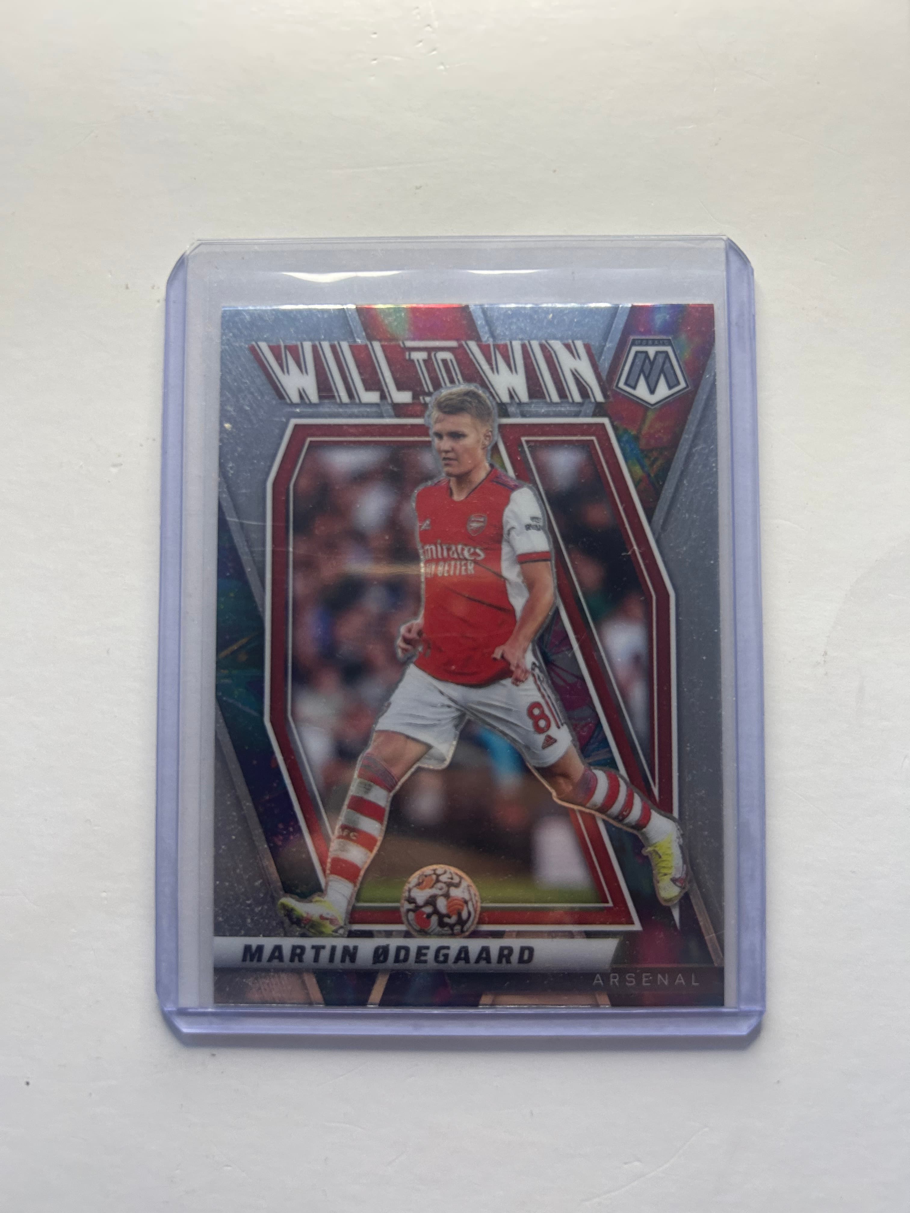 2021-22 Panini Mosaic Premier League Will to Win Martin Odegaard #21