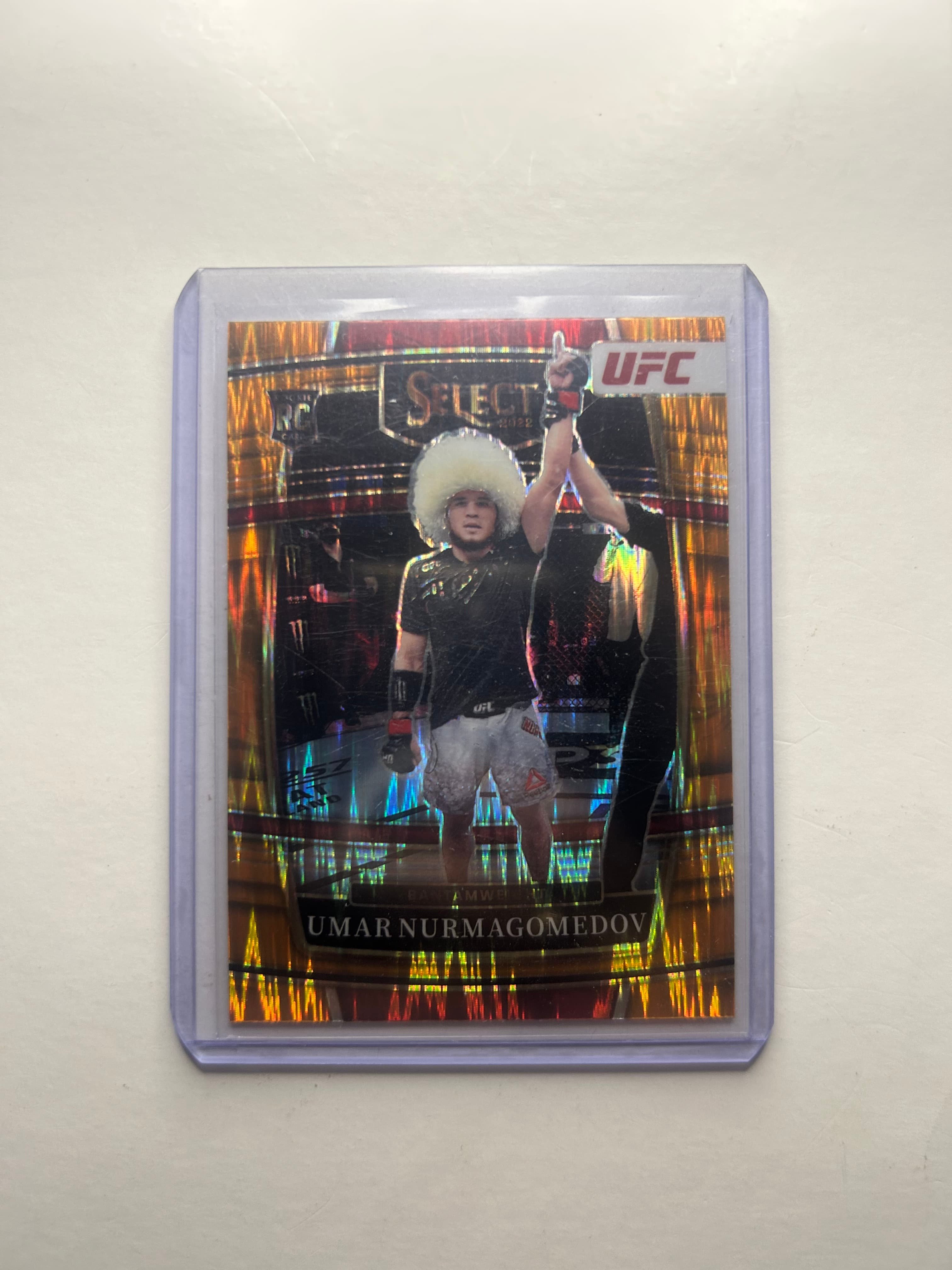 2022 Panini Select UFC Umar Nurmagomedov #81 Orange Flash Prizm