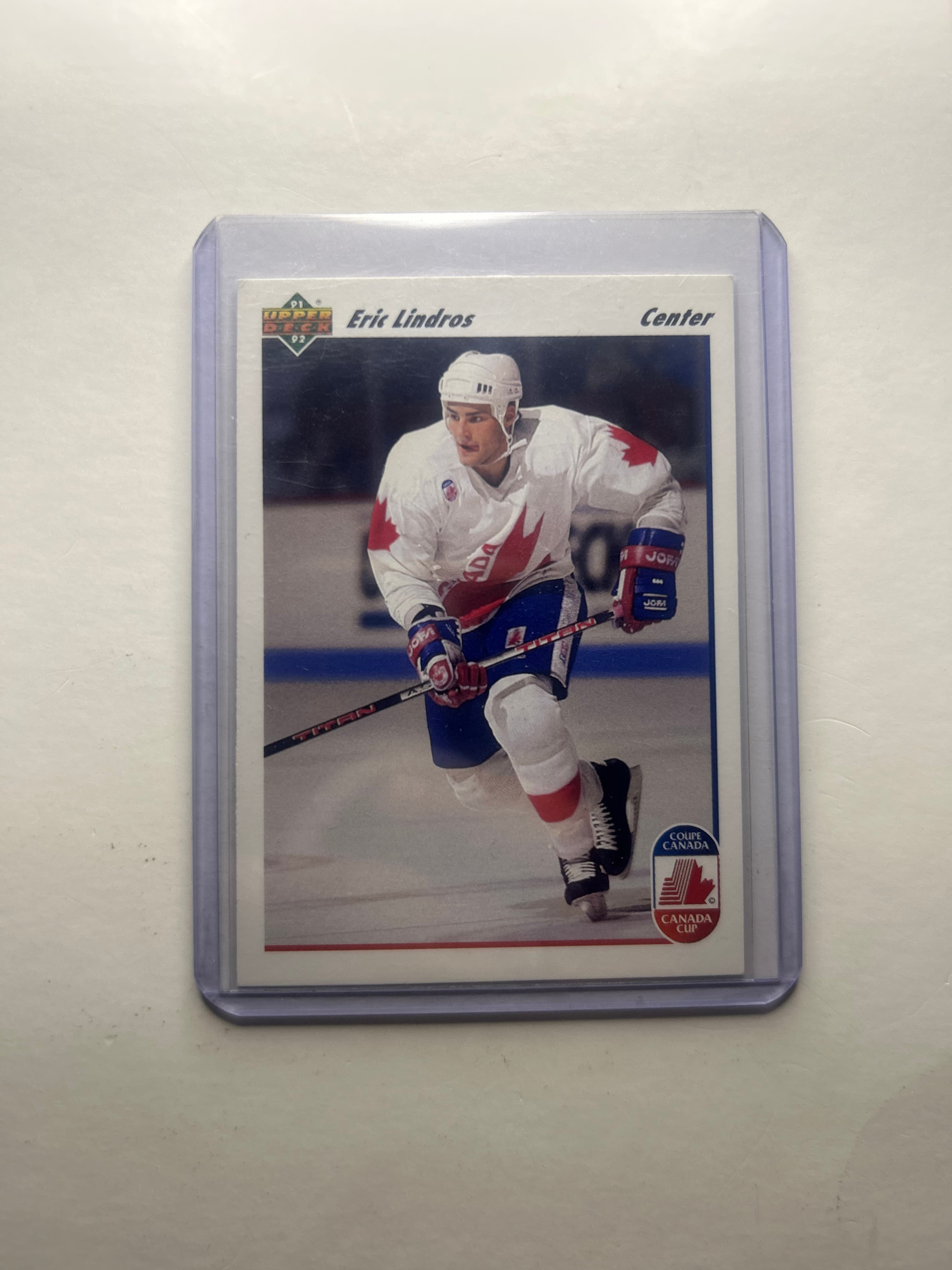 1991-92 Upper Deck Eric Lindros #9 Canada Cup Team Canada