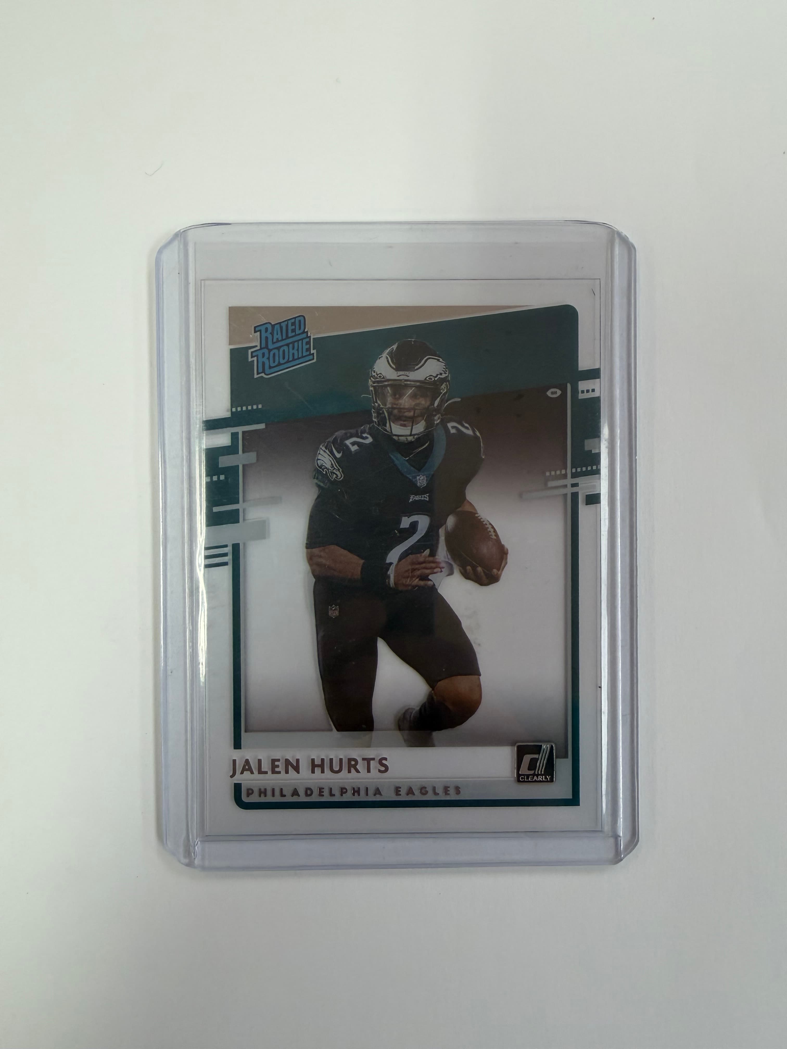 2020 Chronicles Donruss Clear-Cut Jalen Hurts Rated Rookie
