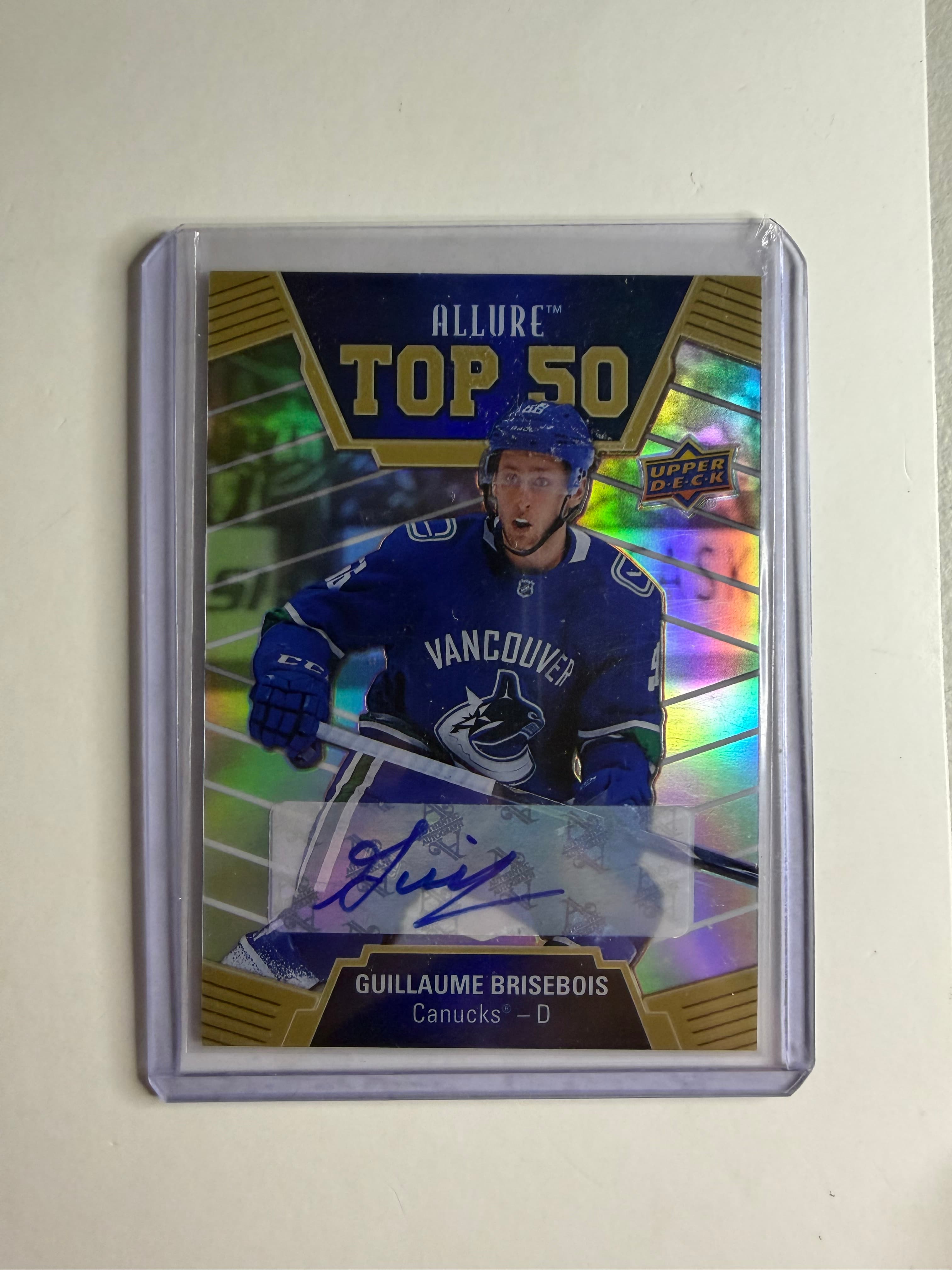 2019-20 Allure Hockey Top 50 Guillame Brisebois